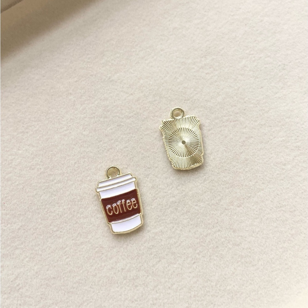 Enamel Coffee Cup Charm